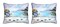 Pair of Betsy Drake Boat and Sandpipers Outdoor Pillows 16 Inch x 20 Inch